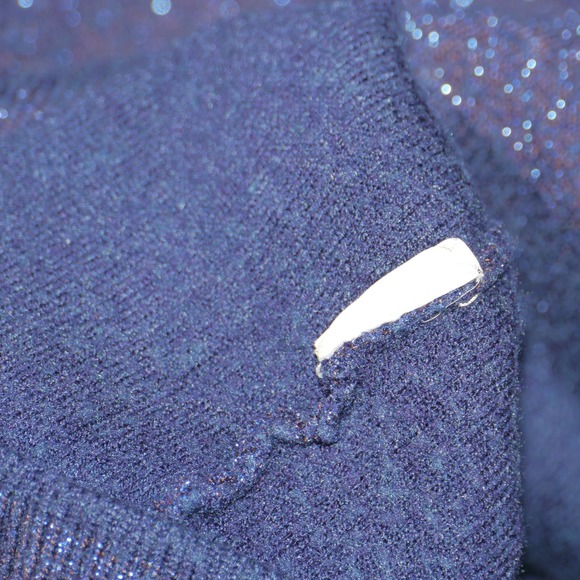 Zara Fancy Collection Blue Glitter Sweater Size S - Picture 10 of 10